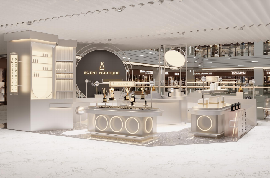 High end perfume display rack