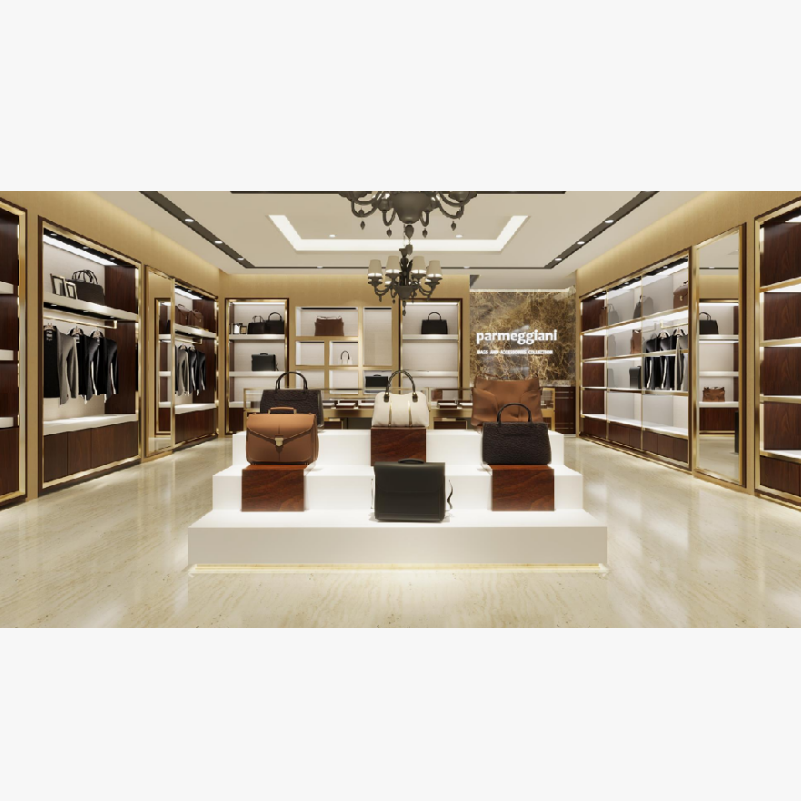 Display of luxury watch bag terminal specialty store